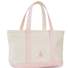 TRVL Medium Tote - Coated Canvas Natural with Ballet Taffy Trim from Anderson Parker