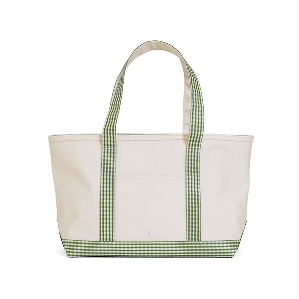 TRVL Medium Tote - Gingham Moss from Anderson Parker