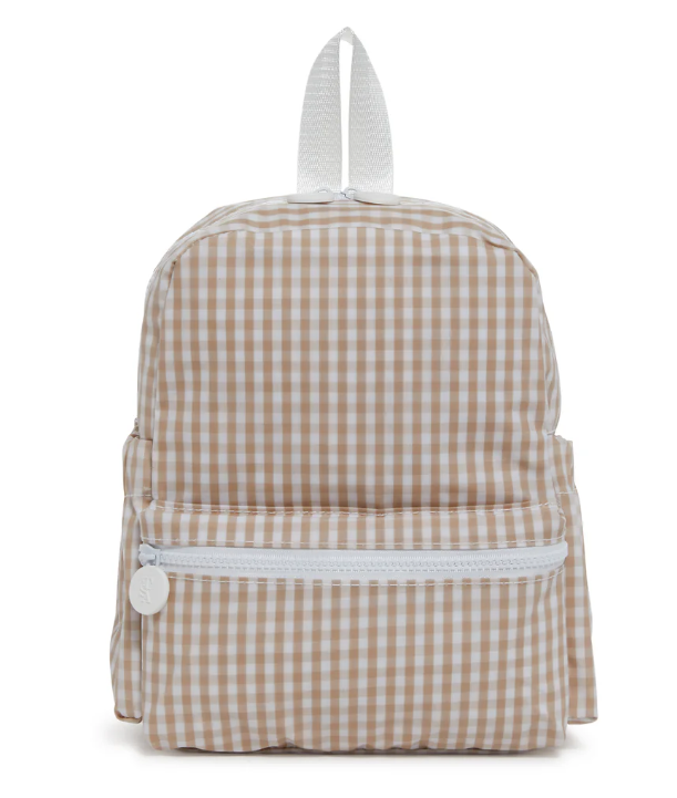 TRVL Mini Backer - Gingham Khaki from Anderson Parker