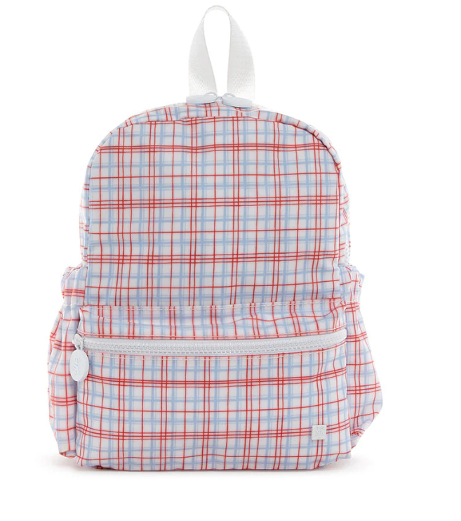 TRVL Mini Backer - Mini Backpack - Classic Plaid Red - Anderson Parker