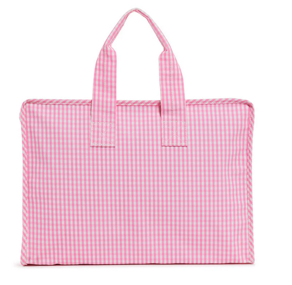 TRVL Overnight Tote - Gingham Pink from Anderson Parker