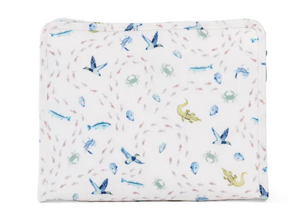 TRVL ROADIE LARGE Zip Pouch - COASTAL TIDES from Anderson Parker
