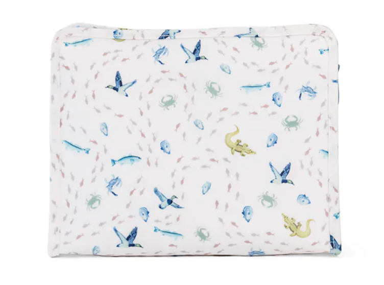 TRVL ROADIE LARGE Zip Pouch - COASTAL TIDES from Anderson Parker