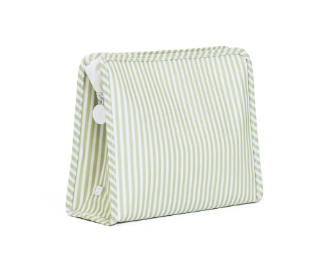 TRVL ROADIE LARGE Zip Pouch - PIMLICO STRIPE SAGE from Anderson Parker
