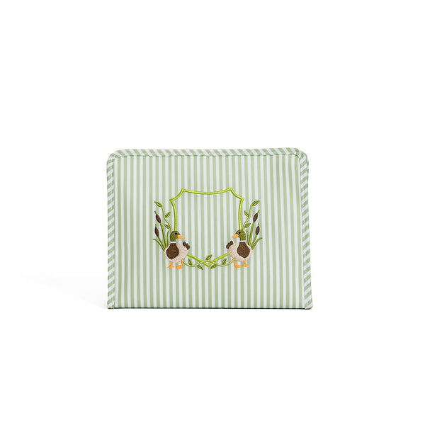 TRVL ROADIE LARGE Zip Pouch - Pimlico Duck Sage from Anderson Parker