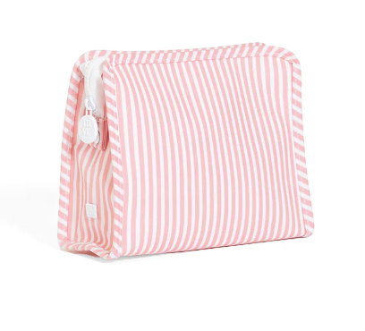TRVL ROADIE LARGE Zip Pouch - Pimlico Stripe Dusty Rose from Anderson Parker