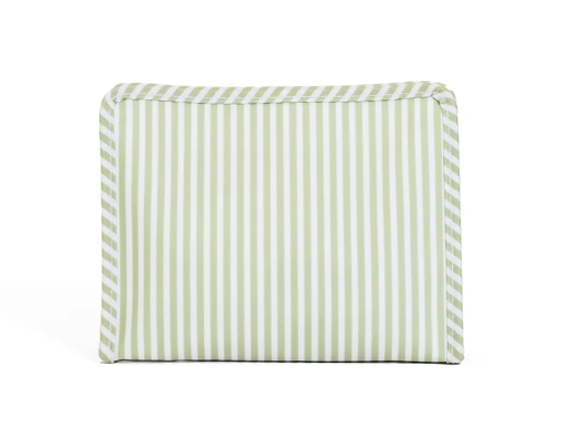 TRVL ROADIE MEDIUM Zip Pouch - PIMLICO STRIPE SAGE from Anderson Parker