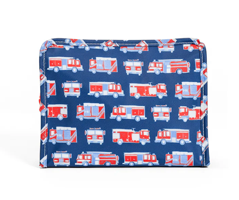 TRVL Roadie Large Zip Pouch - Fire Engines from Anderson Parker