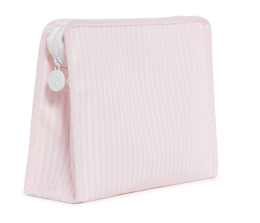 TRVL Roadie Large Zip Pouch - Pimlico Stripe Pink from Anderson Parker