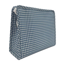 TRVL Roadie Large Zip Pouch - Rodeo Check Indigo - BACKORDERED SHIP 8/5 from Anderson Parker