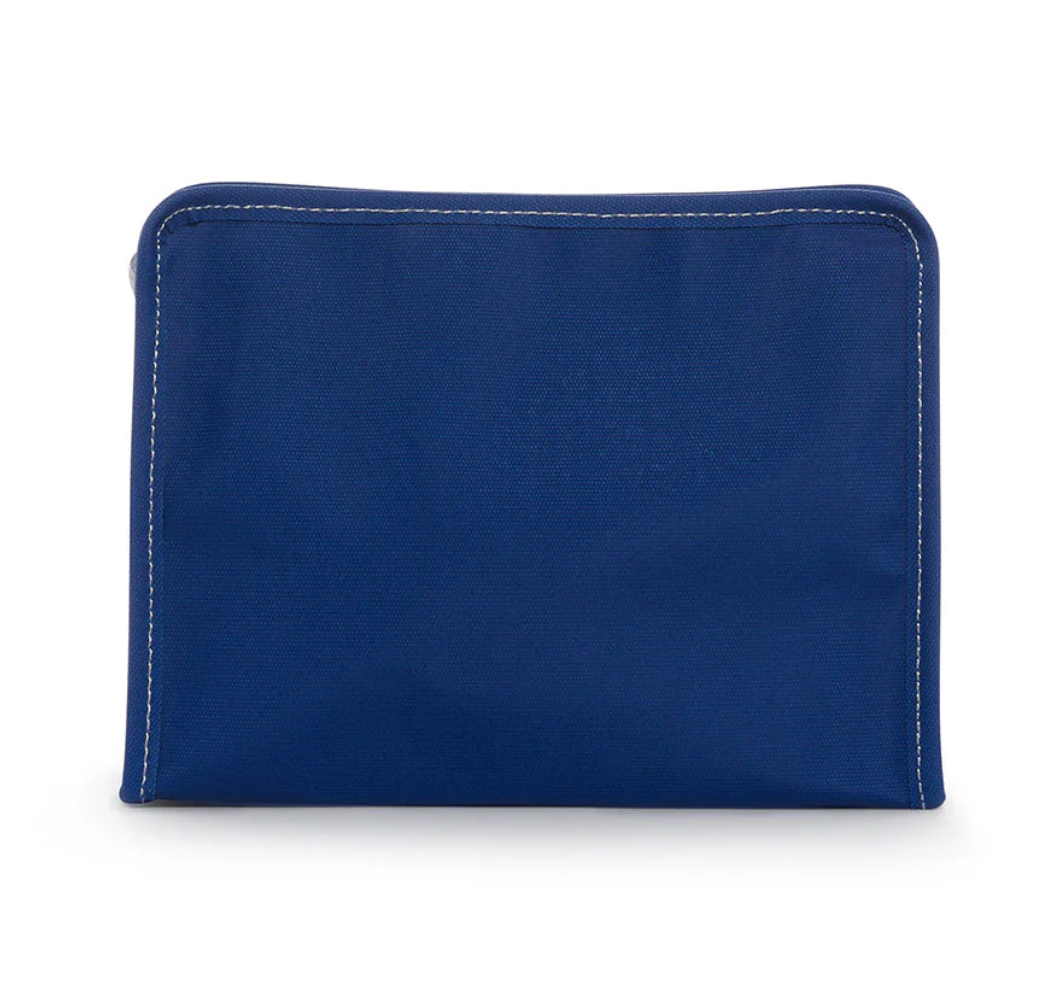 TRVL Roadie Medium Zip Pouch -  Coated Canvas Blue Bell from Anderson Parker