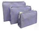 TRVL Roadie Medium Zip Pouch - Gingham Lilac from Anderson Parker