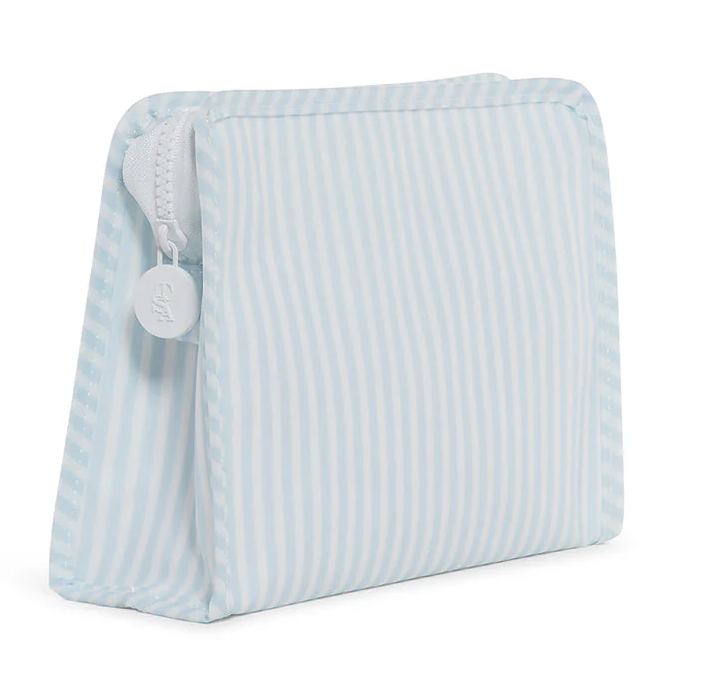 TRVL Roadie Medium Zip Pouch - Pimlico Stripe Blue from Anderson Parker
