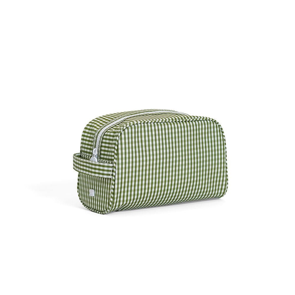 TRVL Stowaway Toiletry Bag - Gingham Moss from Anderson Parker