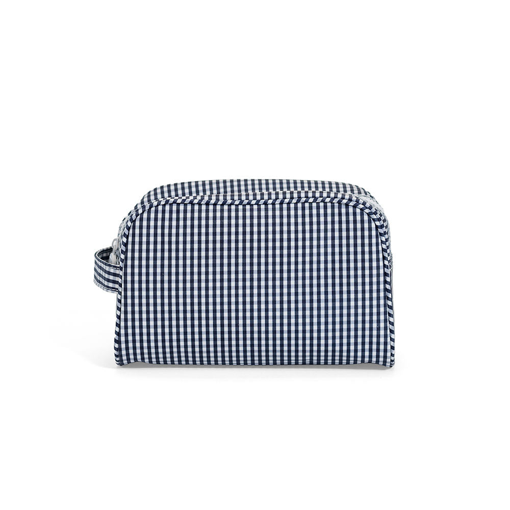 TRVL Stowaway Toiletry Bag - Gingham Navy from Anderson Parker