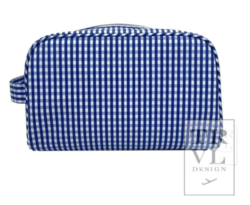 TRVL Stowaway Toiletry Bag - Gingham Royal from Anderson Parker