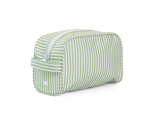 TRVL Stowaway Toiletry Bag -PIMLICO STRIPE SAGE from Anderson Parker