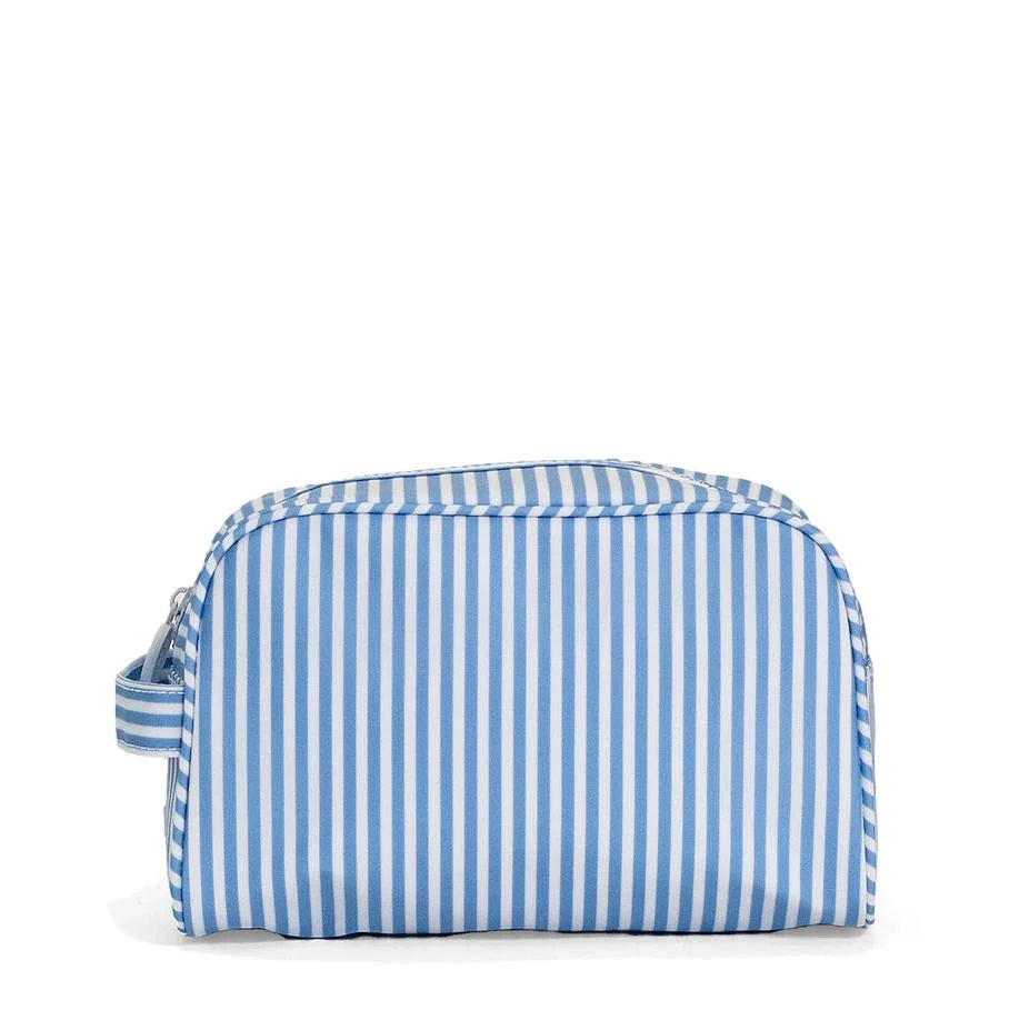 TRVL Stowaway Toiletry Bag - Pimlico Stripe Chambray - Anderson Parker