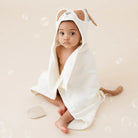 Tan Puppy Hooded Baby Bath Wrap from Anderson Parker