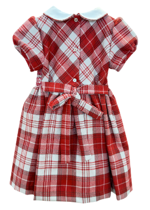 Tartan Smocked Dress with Cap Sleeves from Anderson Parker