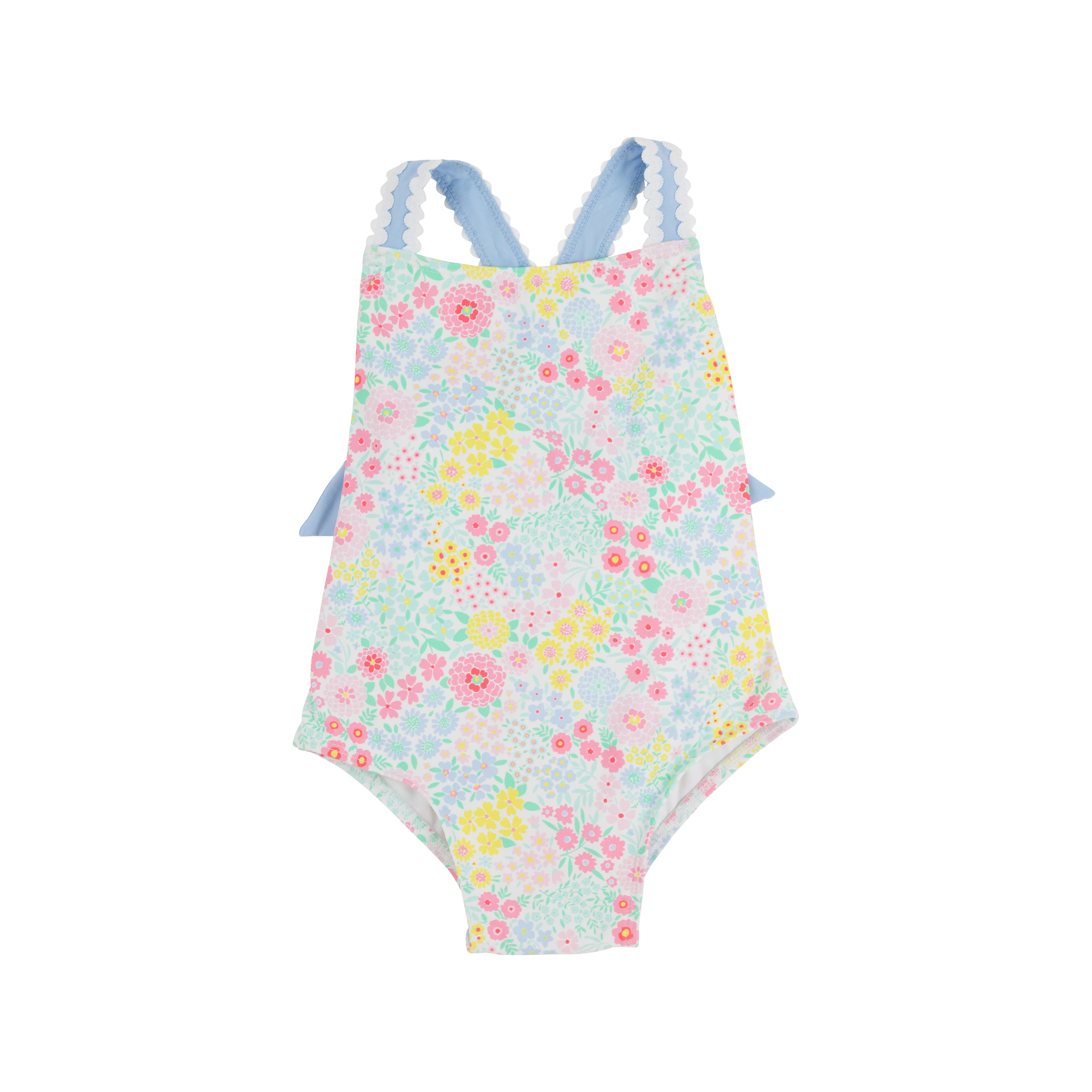 Taylor Bay Bathing Suit - Merry Little Meadow with Beale Street Blue - Anderson Parker
