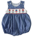 Ted Smocked Bubble - Holiday Pop from Anderson Parker