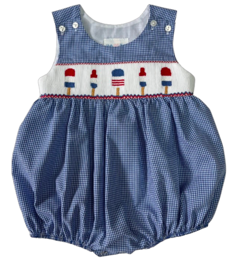 Ted Smocked Bubble - Holiday Pop from Anderson Parker