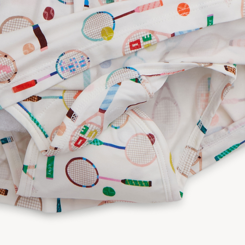 Tennis Love Modal Magnetic Bodysuit Polo Collar Dress from Anderson Parker