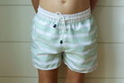 The SWIM Short - Green Stripe - Anderson Parker