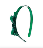 Thin Bow Glitter Green Headband from Anderson Parker