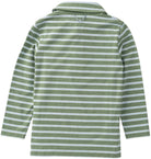 Too Cool for School Long Sleeve Polo - Hedge Cashmere Blue Stripe from Anderson Parker