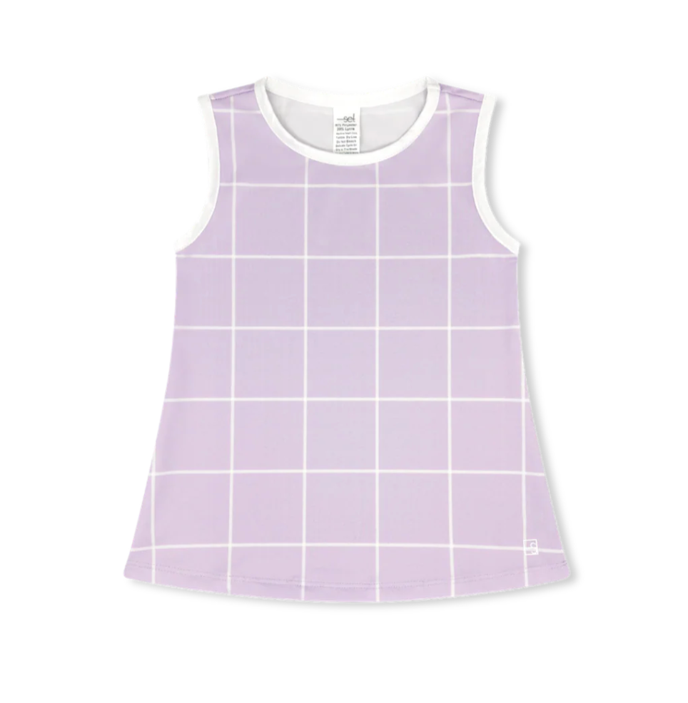 Tori Tank & Quinn Skort - Petal Purple Windowpane from Anderson Parker