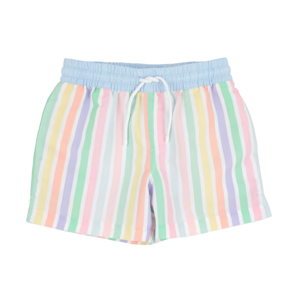 Tortola Swim Trunks - Southampton Stripe/Worth Ave White from Anderson Parker