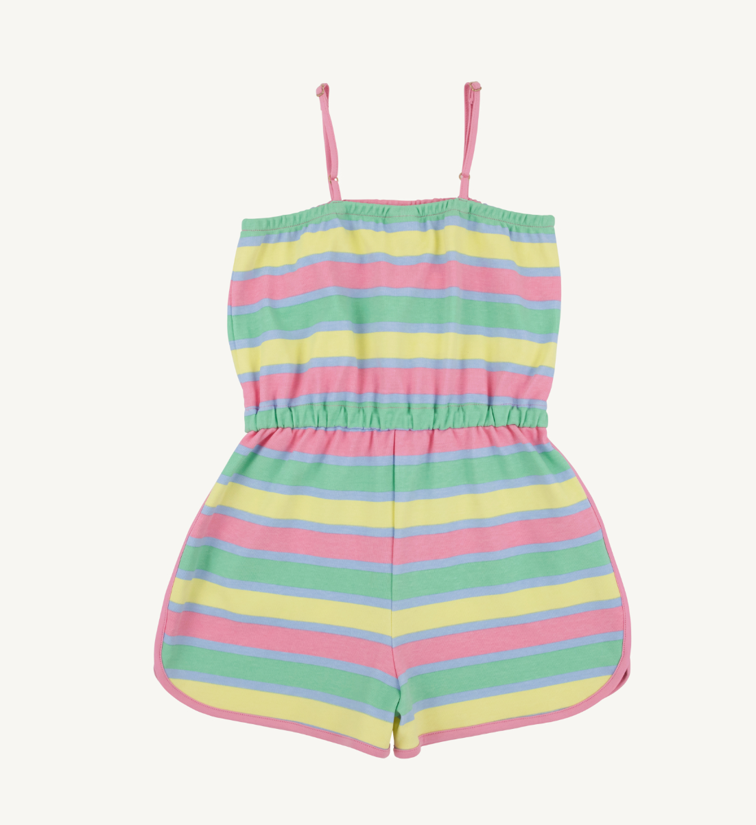 Townley T Romper - Samford Stripe (Hamptons Hot Pink)/Worth Ave White from Anderson Parker