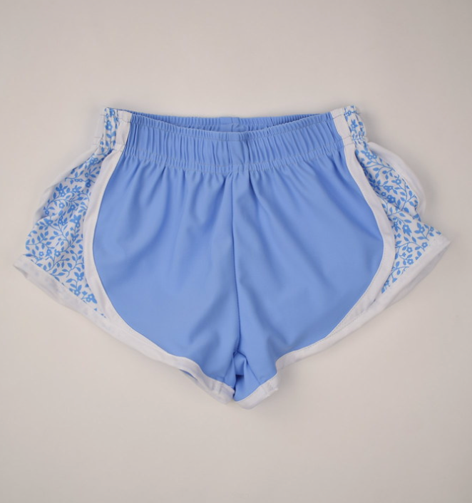Track Shorts with Blue Floral Side from Anderson Parker