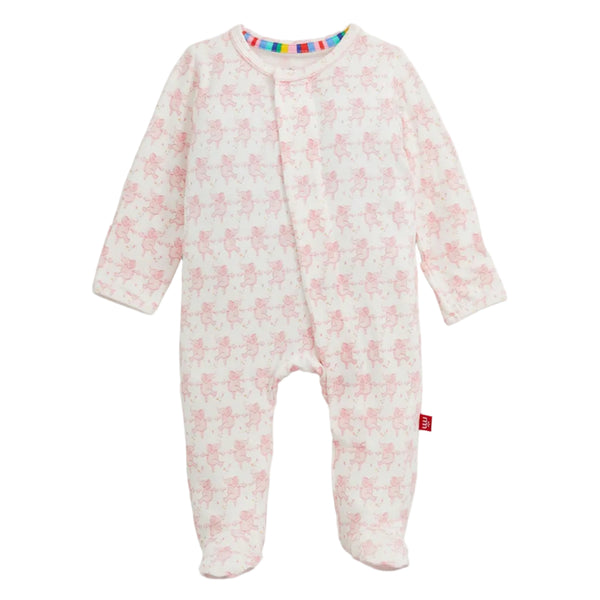 Trunkettes Pink Modal Footie from Anderson Parker