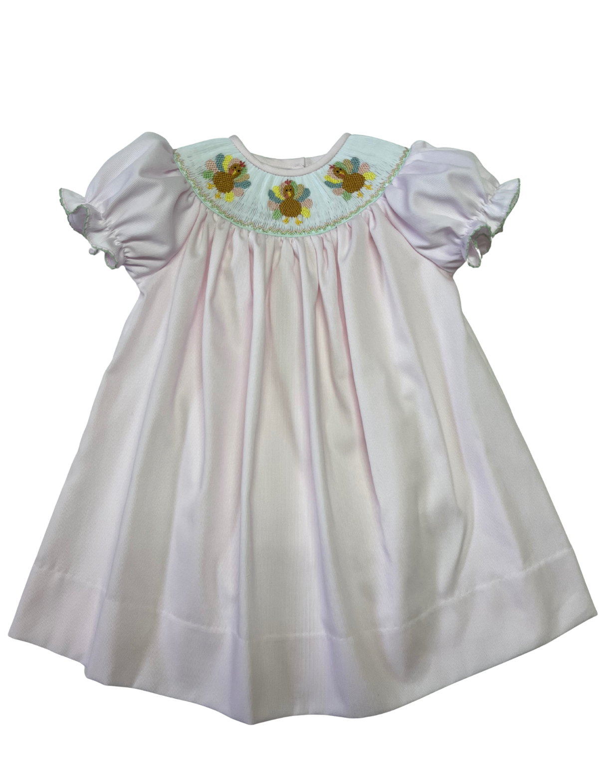 Turkey Smocked Bishop Dress from Anderson Parker