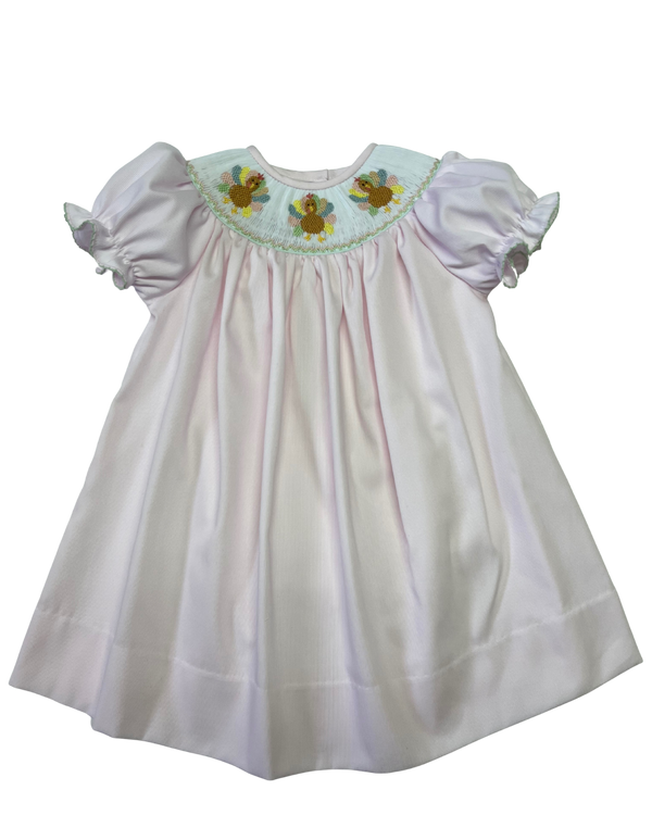 Turkey Smocked Bishop Dress from Anderson Parker