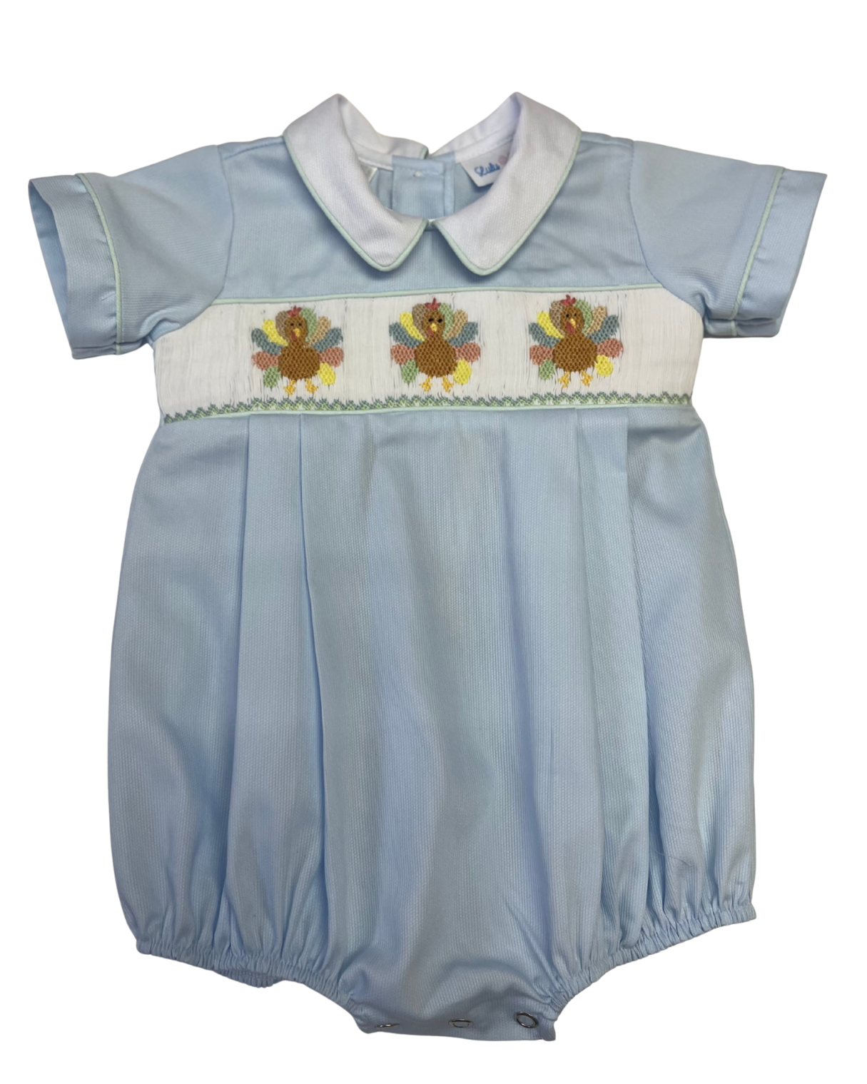 Turkey Smocked Boy Bubble from Anderson Parker