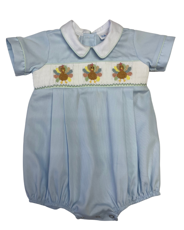 Turkey Smocked Boy Bubble from Anderson Parker