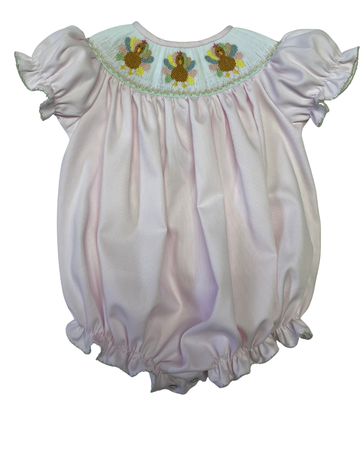 Turkey Smocked Girl Bubble from Anderson Parker