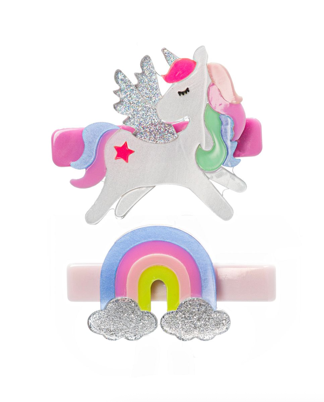 Unicorn Pastel Rainbow Hair Clips from Anderson Parker