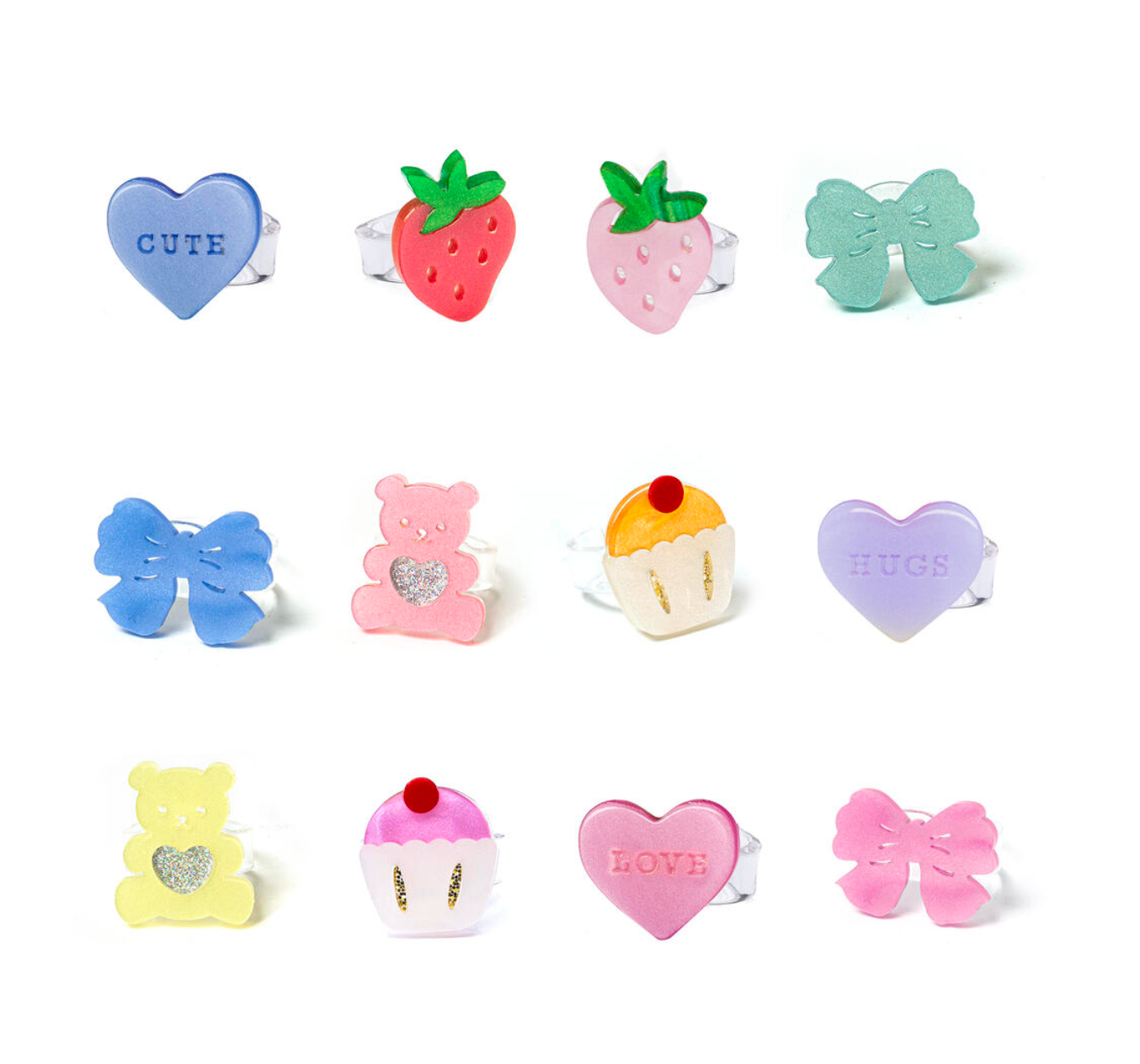 Valentines Cupcakes and Bears Mix Rings from Anderson Parker