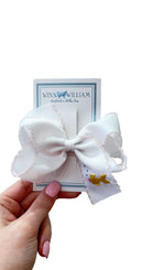 Via Clip Bow - Gold Fish - Pink from Anderson Parker