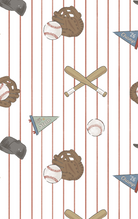 Vintage Baseball Stripe - Retro Sunsuit from Anderson Parker