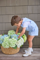 Vintage Button Tab John John Set - Mayfair Gingham from Anderson Parker