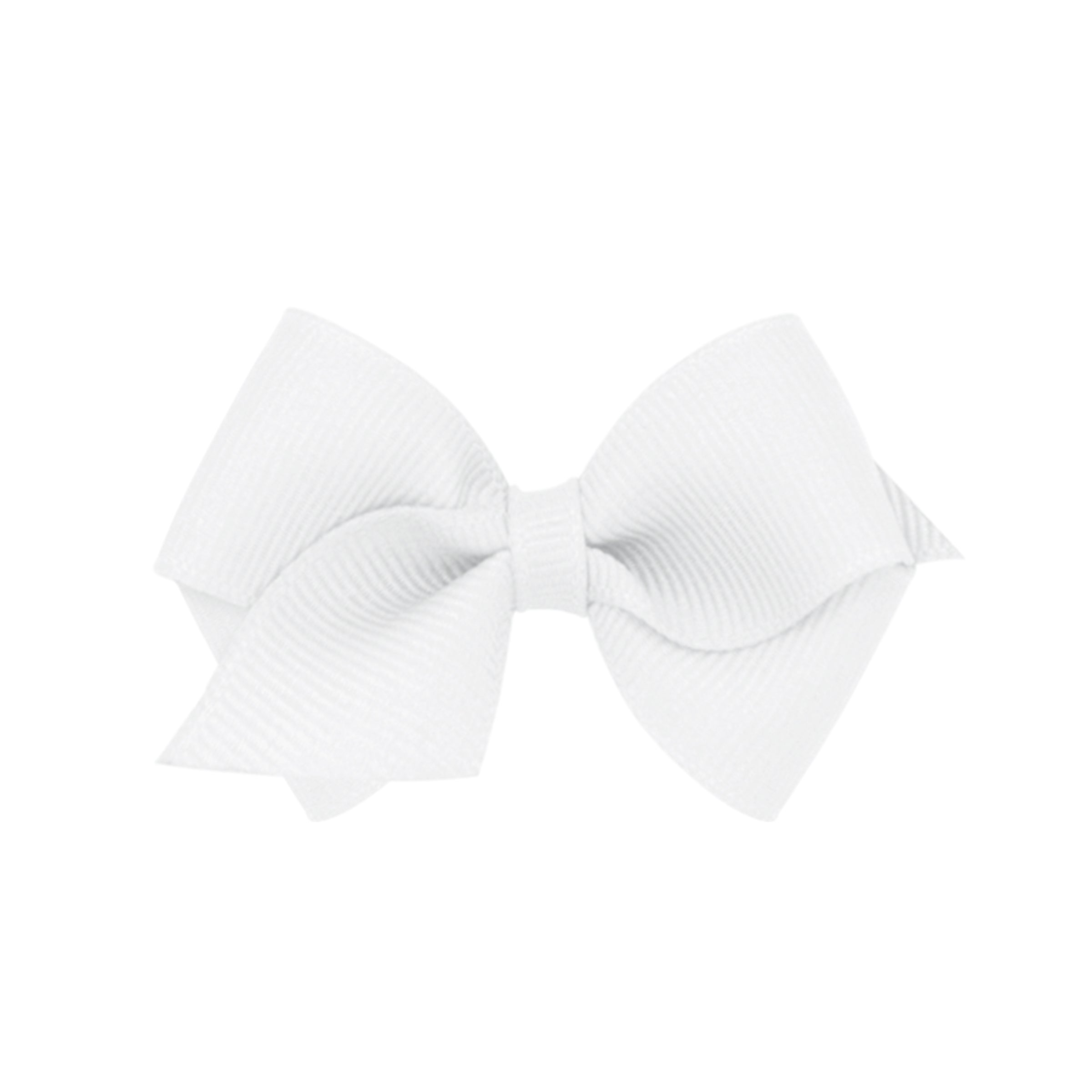 WHITE - Wee Classic Grosgrain Girls Hair Bow from Anderson Parker