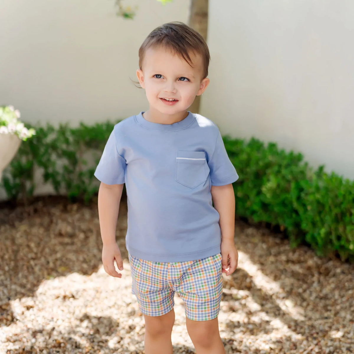 Walker Boys' Short Set - Harvest Gingham from Anderson Parker