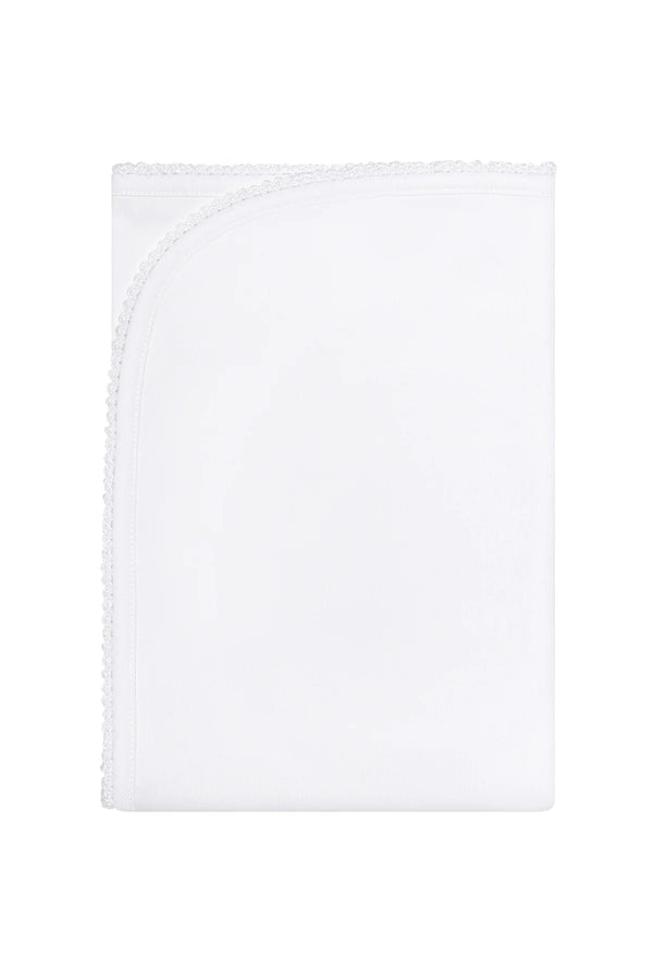 White Crochet Blanket from Anderson Parker