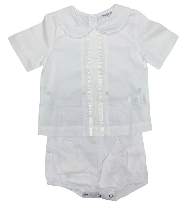 White Lace Button On Bloomer Set from Anderson Parker